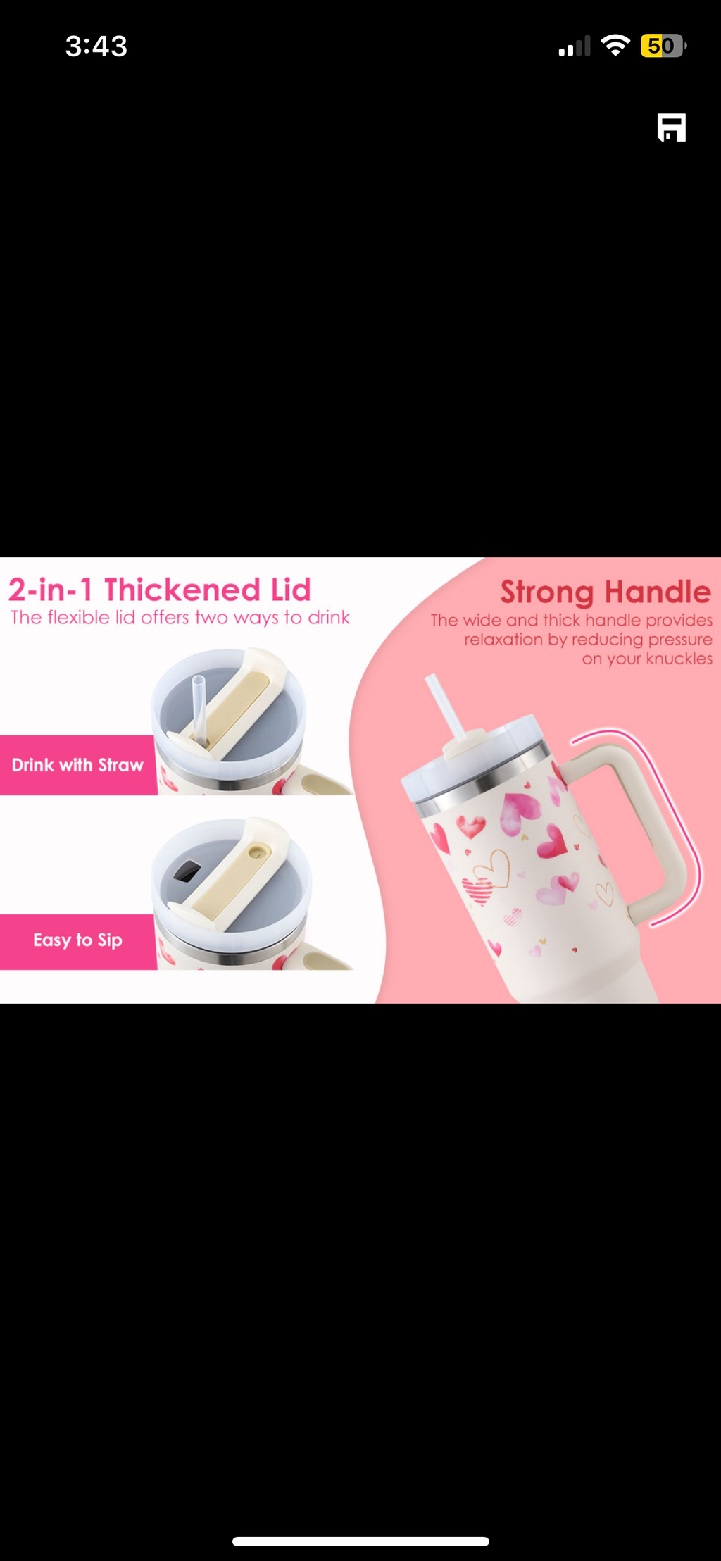 Valentine Stainless Steel Tumbler